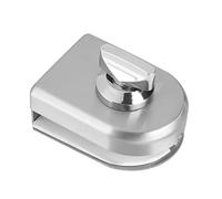 Maqulae Stainless Steel Glass Door Lock Latch Knob with Aluminium Alloy Inner Core for 10-12mm Frameless Tempered Glass Door Home Hotel Bathroom