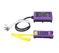 Maqulae Wireless Crane Remote Control, 300m IP67 Industrial Remote Control Kit with LED Indicator, for Cranes Conveyors CNC Machines Coal Mining Machinery (Nylon 4)