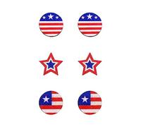 MAQVQLU 4th of July Earrings for Women Patriotic Star Butterfly Hat Slippers Wings Earrings Red White Blue Earrings for Independence Day Gift, OTHER