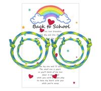 MAQVQLU Back to School Bracelet Mommy and Me First Day of School Bracelet First Day of School Gift, L, Alloy, no gemstone