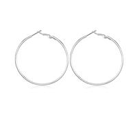 MAQVQLU Big Hoop Earrings for Women Gold Silver Hoop Earrings Lightweight Hoop Earrings Hypoallergenic Hoops Women's Earrings Loop Earrings, Metal, No Gemstone