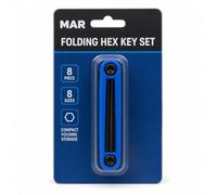 MAR Allen Key Set 8 Piece Folding Metric Hex Wrench 1.5-6mm | Compact Design, Foldable, 1.5-6mm Range, 8 Keys Included, Metric Sizing
