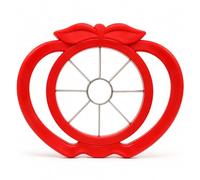 MAR Apple Corer Slicer 8 Blade Fruit Segmenter Wedger Pear Cutter Red 16cm | Push down once for eight even pieces and the core out in the middle; hand wash; one moulded piece with nothing to lose