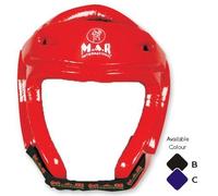 MAR | Black Pro Head Guard - Double Layer Vinyl Foam Protection, Boxing Sparring Grappling Competition Training for Kickboxing, Karate, Taekwondo, Semi Contact & More, Adult Kids Headgear (Large)