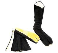 MAR | Black Traditional Tabi Boots Japanese Style, Tabi Split Toe Shoes, Jika Tabi Style, Indoor & Outdoor Tabi Shoes, Bujinkan Tabi Boots, Ninja Tabi Shoes, Jikatabi Boots Unisex - Long Length (38)