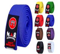 MAR | Blue Martial Arts Belt, Plain Ranking Belt - 100% Cotton | Professional Equipment for All | Coloured Grading Belts, Ideal for Karate, Judo, Taekwondo, Jiu jitsu (300cm)