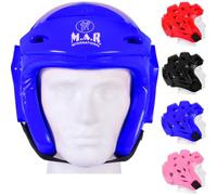MAR | Blue Pro Head Guard - Double Layer Vinyl Foam Protection, Boxing Sparring Grappling Competition Training for Kickboxing, Karate, Taekwondo, Semi Contact & More, Adult Kids Headgear (X-Large)