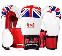 MAR | Boxing & Kickboxing Gloves, for Men Women & Kids, Intermediate Level with Thumb-Lock Design, Maya Hide Leather, Pro Training, Sparring, Bag Workout Gloves, Moulded Foam Padding 10oz