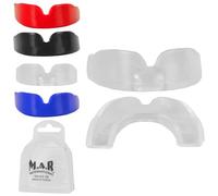 MAR | Clear Mouth Guard/Gum Shields for Sports Slim Fit, Adults and Junior Gum Shield with Case, Mouthguards for Boxing, MMA, Rugby, Martial Arts, Judo, Karate, Hockey and All Contact Sports