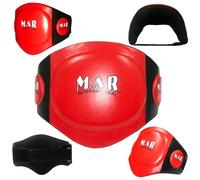 MAR | Heavy Duty Training Body Protector Pad Belly Targets for Muay Thai Boxing MMA Kickboxing & Combat Sports Training Belly Targets Body Shield Belly Guard Striking Shield - Genuine Leather