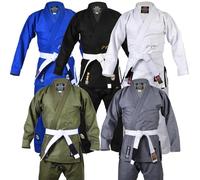 MAR INTERNATIONAL BJJ Gi for Men Women, Brazilian Jiu Jitsu Gi, Uniform Kimonos 450-GSM, Sweat-Wicking Fabric, Cold Machine Washable, IBJJF Compliant - 62B-GRN-A1