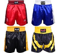 MAR INTERNATIONAL Boxing Shorts for Men & Women | Training & Sparring Shorts for Boxing, Kickboxing, Muay Thai, MMA | Lightweight Polyester Satin Fabric | Elastic Waist | Adult Sizes S to XL (Medium)