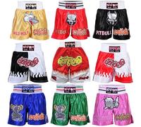MAR INTERNATIONAL Kickboxing Shorts Men & Women - Muay Thai, MMA, K1 & Boxing Satin Polyester Martial Arts Fight Shorts for Training & Sparring -, MMA, Muay Thai & More (Large) Pink
