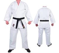 MAR | Judo Gi Uniform White for Men Women Kids & Adult Sizes | Medium Weight 480g Fabric Martial Arts BJJ Aikido Suit Free White Judo Belt Size (4/170cm)