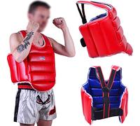MAR | Junior Reversible Boxing Chest Guard, MMA Kickboxing TKD Muay Thai Boxing Body Protector, Taekwondo Vest, Chest Protector, Martial Arts Body Armour, Sparring Training, Adjustable Strike Shield