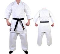 MAR | Karate Gi Uniform for Kids & Adults Sparring Training & Competition Japanese Cut 12oz Heavyweight Canvas Fabric Traditional Kata Suit Reinforced Stitching & Drawstring Trousers (0/130)