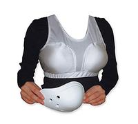 MAR | Ladies High Impact Sports Bra MMA Chest Support Karate Chest Guard Taekwondo Muay Thai Chest Protector Sparring Gear Boxing Equipment Kickboxing Training Supplies Padded Running Bra (MEDIUM)