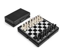 MAR Magnetic Travel Chess Set - Mini Portable 13cm Chess Board Game for 2 Players - Compact Pocket Travel Board Game for Holidays, Car, Plane & On the Go