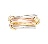 MAR MANUEL Stackable Ring Set for Women - Multiple Rings with 0.5 Micron 14k Gold Plated Sterling Silver and Rhodium Rings - Statement Style Design - Trendy Fashion Jewelry, 8.5, Brass, Zircon