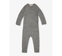 Mar Mar Copenhagen Mar Mar Copenhagen Bow-Embellished Wrap-Around Wool Romper 0-9 Months Grey Melange 6 Months