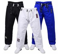 MAR | Martial Arts BJJ Trousers, Black Brazilian Jiu Jitsu Uniform Trouser Bottoms Made from Ripstop Materials for Men & Women | Jiu Jitsu Bottoms BJJ Gi Adult Aikido Suit (A2)