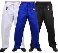 MAR | Martial Arts Judo Trousers, Blue Brazilian Jiu Jitsu Uniform Pants| Trouser Bottoms Made from Ripstop Materials for Men & Women | Jiu Jitsu Bottoms Judo Gi Adult Aikido Suit (190cm)