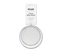 MAR Mesh Sieve Set 2 Pack Fine Kitchen Strainer Metal Flour Rice Sifting | 16 and 14 cm across, 4.5 and 3 cm deep; wire loop handles; galvanised steel; sauces, grains, icing sugar, lumpy cocoa