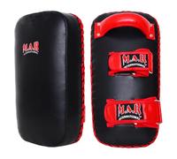 Mar | Muay Thai Pad for Training Curved Kickboxing kicking strike Shield Coaching Kick Boxing, MMA, Martial Arts, Karate, Taekwondo, Punching, Foot, Knee and Elbow Target (One Pad Only)