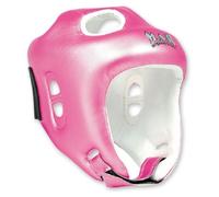 MAR | Pink Headguard for Kickboxing, Thai Boxing & MMA Training, Rex Leather Material Head Guard for Face and Ear Protection, Headgear for Sparring Grappling, Muay Thai & Taekwondo, Protective Helmet