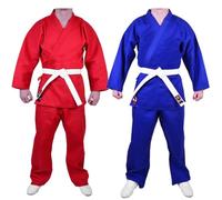 MAR | Red Karate Gi with FREE belt, Stylish Traditional Student Uniform, Martial Arts Uniform, Kids Karate Suit | Men & Women; Kids & Adult Sizes | 8oz Fabric Suit + FREE Karate Belt (0/130)