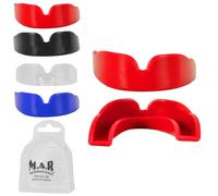 MAR | Red Mouth Guard/Gum Shields for Sports Slim Fit, Adults and Junior Gum Shield with Case, Mouthguards for Boxing, MMA, Rugby, Martial Arts, Judo, Karate, Hockey and All Contact Sports