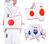 MAR | Small Reversible Boxing Chest Guard, MMA Kickboxing TKD Muay Thai Boxing Body Protector, Taekwondo Vest, Chest Protector, Martial Arts Body Armour, Sparring Training, Adjustable Strike Shield