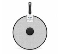 MAR Splatter Screen 28cm Stainless Steel Frying Pan Splash Grease Guard | Covers 24-28 cm cookware; fine weave lets steam escape while holding oil back; hangs by the handle; rinses under the tap