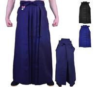 MAR | Traditional Hakama for Aikido, Black Hakama, Kendogi Japanese Inspired for Laido, Martial Arts Skirt, Kendo Attire Heavy-Duty Polycotton Fabric (Large)