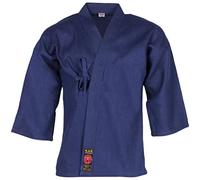 MAR | Traditional Kendo Gi Blue Hakama Jacket Japanese Style Kendo Aikido Suit Iaido Martial Arts Uniform, Unisex Heavy-Weight Polycotton Fabric