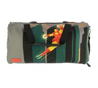 Mar-vel Irnman Grey Canvas Duffle Bag - Large Capacity Water-Resistant |Travel Gym & Sports Bag with Adjustable Strap Zipper Side Pockets Black Handles-Luggage Camping Birthday | Gift Men Women