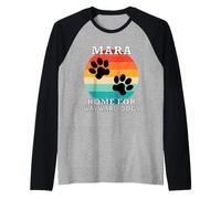 Mara Home for Wayward Dogs Family Name Raglan Baseball Tee