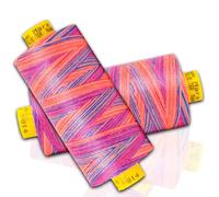 Mara Multicolour Sewing Thread Gutermann Multi Colour 120-2 Spools, 1000m (Colour 9814)