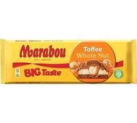 Marabou Big Taste Toffee Whole Nut Chocolate 20 Bars of 300g 212oz