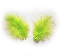 Marabou Feathers Lime Green x 30 Craft Pack, Crafts, Sewing, Cakes and More