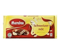 Marabou SchweitzerNot - Milk Chocolate with Hazelnuts 200g - Pack of 2