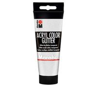Marabu 0012010050582 - Acryl Color 100 ml, Glitter silver