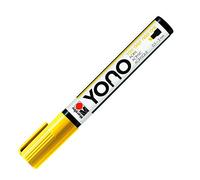 Marabu 12400102019 12400102019-YONO Marker, Yellow 019, Versatile Acrylic Pen with Japanese Chisel Tip, Water Based, Lightfast and Waterproof, for Almost All Surfaces, 0.5-5 mm