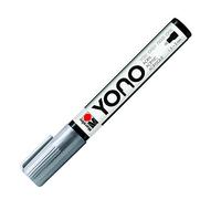 Marabu 12400103082 12400103082-YONO marker, silver 082, versatile acrylic pen with Japanese bullet tip, water-based, lightfast and waterproof, for almost all surfaces, 1.5-3 mm