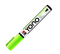 Marabu 12400103365 12400103365-YONO Marker, Neon Green 365, Versatile Acrylic Pen with Japanese Bullet Tip, Water Based, Lightfast and Waterproof, for Almost All Surfaces, 1.5-3 mm