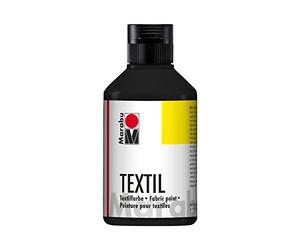 Marabu 17160075073 Textil Bottle 250ml, Black, 13.600000000000001 x 6.5 x 6.9 cm