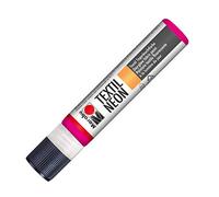 Marabu 18080009334 - Textile Neon Liner Pink 25 ml Fluorescent Intense Daylight Colour for Light Textiles, Water-Based, Odourless, Saliva-Resistant, Glows in Black Light