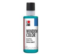 Marabu 4060004098 Window Color Paint Fun & Fancy Turquoise Blue 80 ml