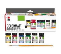 Marabu - 6 x 15 ml Decormatt Starter Set