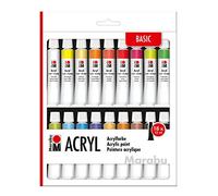 Marabu Acrylic Paint Set 12ml Tubes (18pk)